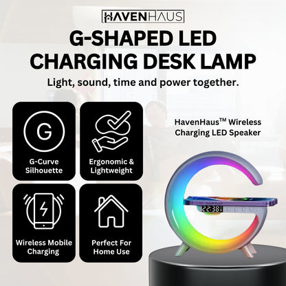 HavenHaus™ Wireless Charging LED Speaker