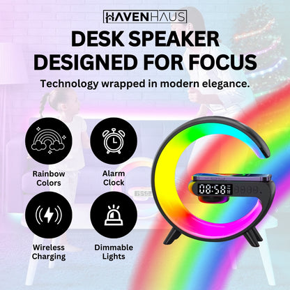 HavenHaus™ Wireless Charging LED Speaker